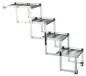 Preview: 4-stufige Falt-Treppe, Aluminium/TPR